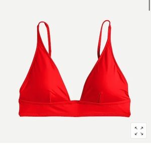 Plunge v-neck bikini top